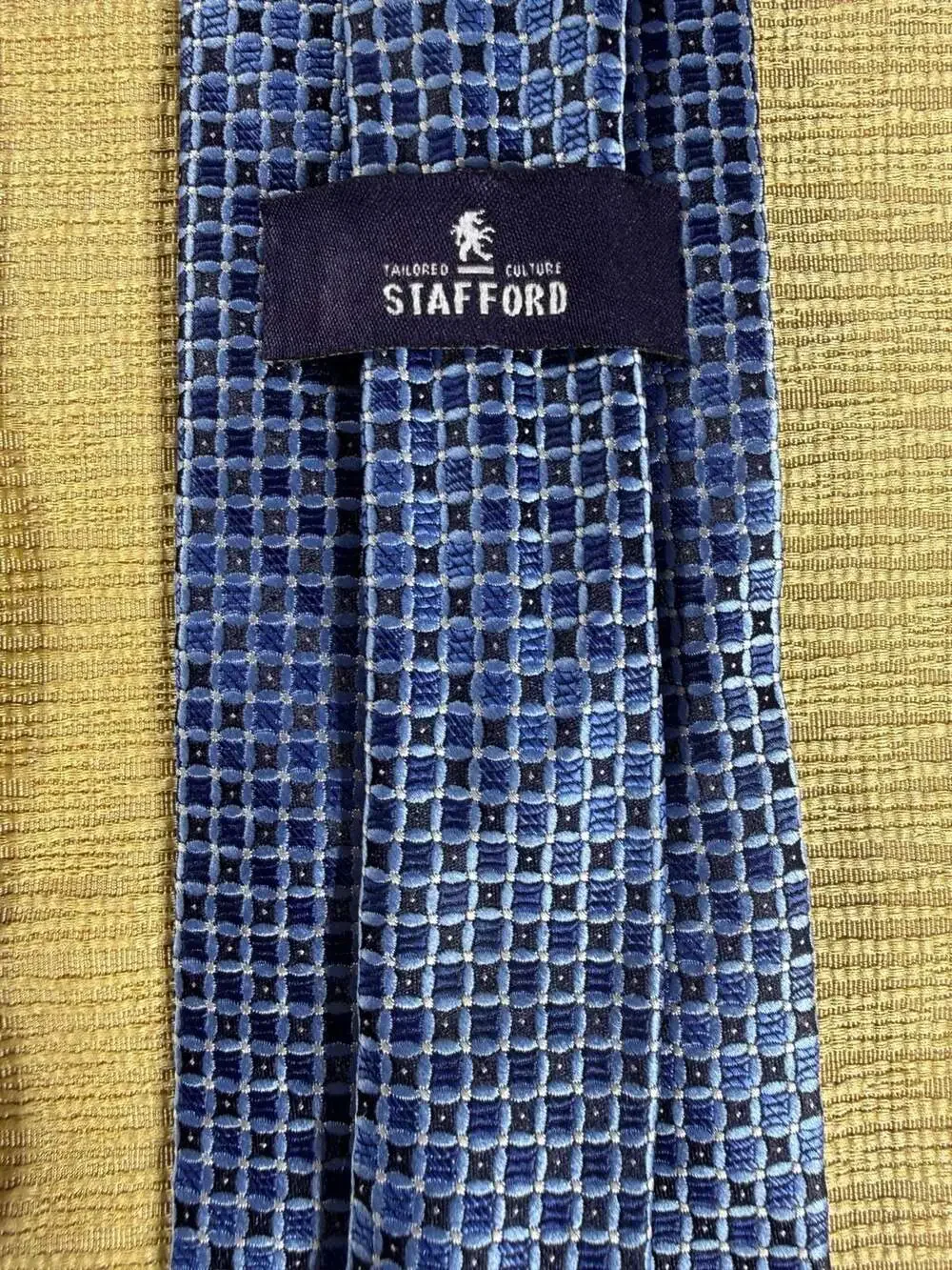 Lot of 5 Stafford Men's Silk Neck Ties Bundle